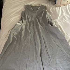 Hannoh size 40 pinstripe high low dress